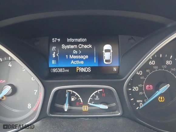 2018 Ford Focus SE with VIN 1FADP3FE9JL275194, listed as a IAAI auction lot 41979690 with 95,383 mi miles. Bid and sale history available at carsss.com. Image 7.
