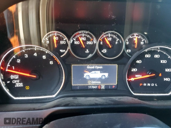 2022 Chevrolet Silverado 1500 LT with VIN 1GCUYDED8NZ167335, listed as a Copart auction lot 88039815 with 117,047 mi miles and Non Repairable. Bid and sale history available at DreamBid. Image 9.