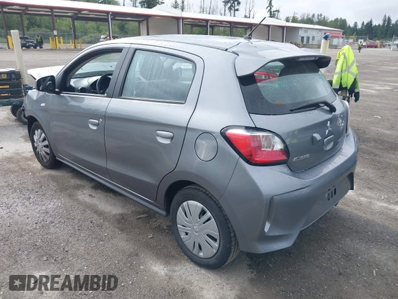 2021 Mitsubishi Mirage ES z VIN ML32AUHJ5MH014447, wystawiony jako IAAI lot #42429043 z przebiegiem 54 147 mil mil oraz . Historia ofert i sprzedaży dostępna na DreamBid. Obrazek 3.