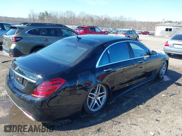 2018 Mercedes-Benz S 560 with VIN WDDUG8GB3JA411008, listed as a IAAI auction lot 41669135 with 65,649 mi miles and . Bid and sale history available at carsss.com. Image 4.