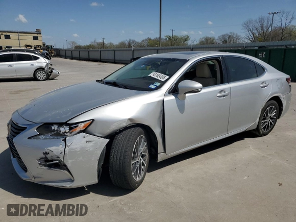 2018 Lexus ES with VIN 58ABK1GG3JU104993, listed as a Copart auction lot 50163495 with 85,640 mi miles and Salvage Title. Bid and sale history available at carsss.com. Image 1.