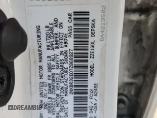 2007 Toyota Corolla CE z VIN 1NXBR32E07Z868927, wystawiony jako Copart lot #60074625 z przebiegiem 212 976 mil mil oraz Szkoda całkowita • Salvage title. Historia ofert i sprzedaży dostępna na DreamBid. Obrazek 12.