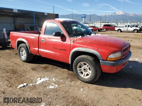 2001 Dodge Dakota with VIN 1B7FL26XX1S119536, listed as a Copart auction lot 78751454 with 149,056 mi miles and Clean Title. Bid and sale history available at carsss.com. Image 4.