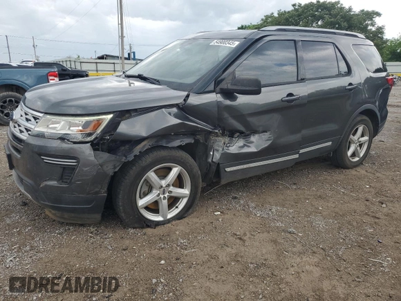 2018 Ford Explorer XLT z VIN 1FM5K7D80JGC54417, wystawiony jako Copart lot #54900345 z przebiegiem 84 896 mil mil oraz Szkoda całkowita • Salvage title. Historia ofert i sprzedaży dostępna na DreamBid. Obrazek 1.