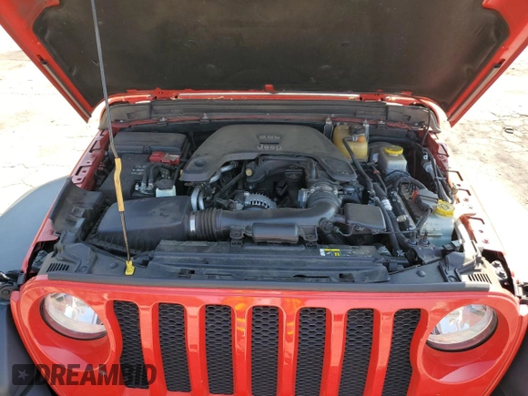 2020 Jeep Wrangler Unlimited Willys z VIN 1C4HJXDG1LW171325, wystawiony jako Copart lot #68717764 z przebiegiem 132 555 mil mil oraz Szkoda całkowita • Salvage title. Historia ofert i sprzedaży dostępna na DreamBid. Obrazek 11.
