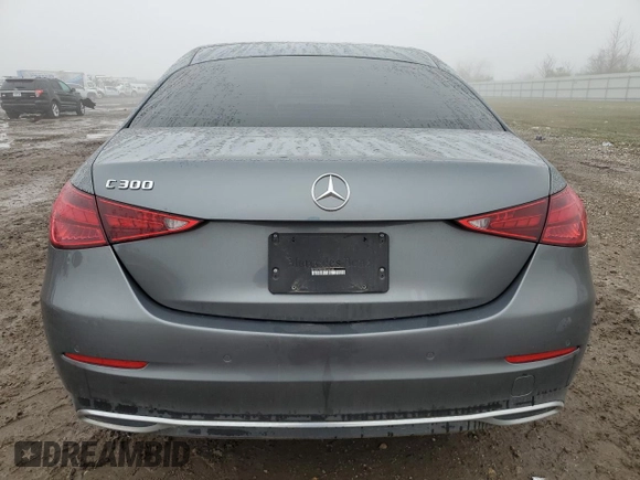 2024 Mercedes-Benz C 300 with VIN W1KAF4GB3RR183748, listed as a Copart auction lot 46679855 with Not Provided miles and Salvage Title. Bid and sale history available at carsss.com. Image 6.