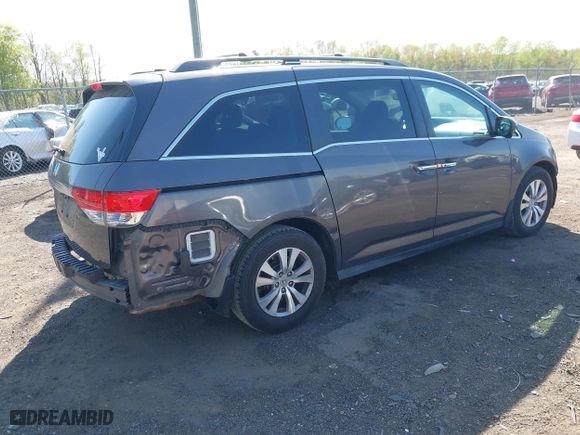 2016 Honda Odyssey EX-L with VIN 5FNRL5H65GB024360, listed as a IAAI auction lot 42005732 with 82,667 mi miles. Bid and sale history available at carsss.com. Image 4.