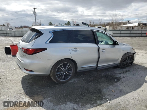 2018 Infiniti QX60 with VIN 5N1DL0MMXJC520725, listed as a Copart auction lot 52320875 with 76,056 mi miles and Salvage Title. Bid and sale history available at DreamBid. Image 3.