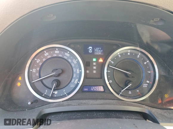 2012 Lexus IS 250 with VIN JTHCF5C26C2035865, listed as a Copart auction lot 56249815 with 120,558 mi miles and Salvage title. Bid and sale history available at DreamBid. Image 9.