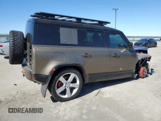 2022 Land Rover Defender with VIN SALEX7RU4N2064840, listed as a Copart auction lot 47654755 with 20,633 mi miles and Salvage title. Bid and sale history available at DreamBid. Image 3.