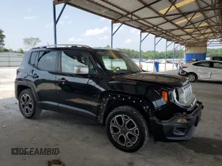2015 Jeep Renegade Limited with VIN ZACCJBDT7FPB25249, listed as a Copart auction lot 59015645 with 101,602 mi miles and Salvage title. Bid and sale history available at DreamBid. Image 4.