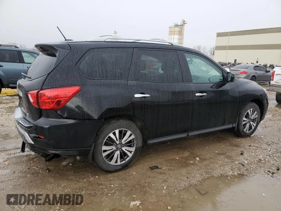 2017 Nissan Pathfinder S with VIN 5N1DR2MN0HC611967, listed as a Copart auction lot 47572445 with 145,249 mi miles and Salvage Title. Bid and sale history available at DreamBid. Image 3.