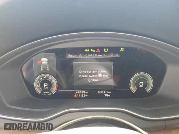 2021 Audi Q5 Premium Plus z VIN WA1BAAFY1M2097531, wystawiony jako Copart lot #53446625 z przebiegiem 49 859 mil mil oraz Szkoda całkowita • Salvage title. Historia ofert i sprzedaży dostępna na DreamBid. Obrazek 9.