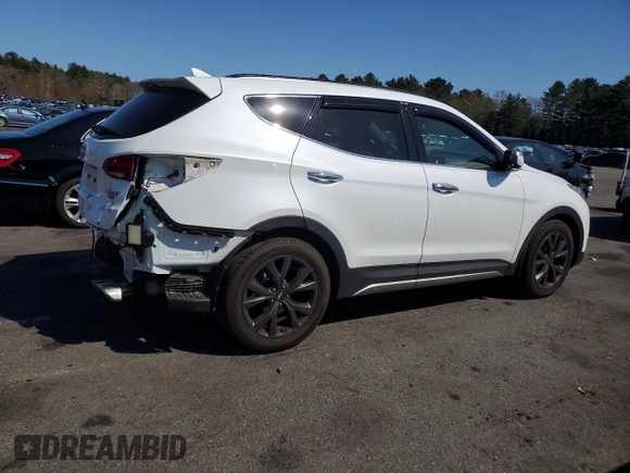2018 Hyundai Santa Fe Ultimate with VIN 5NMZWDLA6JH095960, listed as a Copart auction lot 53760705 with 53,984 mi miles and Salvage title. Bid and sale history available at DreamBid. Image 3.