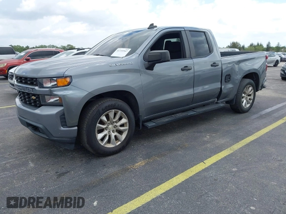 2020 Chevrolet Silverado 1500 Custom with VIN 1GCRWBEH7LZ288602, listed as a IAAI auction lot 41731947 with 101,401 mi miles. Bid and sale history available at carsss.com. Image 2.