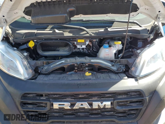 2023 Ram ProMaster Cargo with VIN 3C6MRVHG0PE581501, listed as a Copart auction lot 73074274 with 10,510 mi miles and Salvage Title. Bid and sale history available at carsss.com. Image 12.