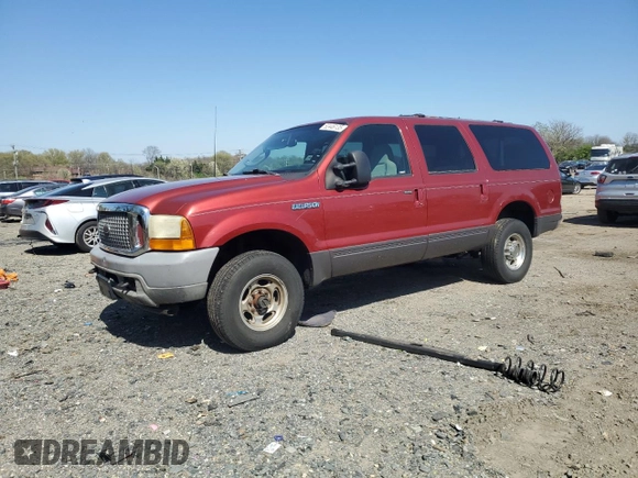 2001 Ford Excursion XLT with VIN 1FMNU41S11EC37131, listed as a Copart auction lot 52446135 with 259,619 mi miles and Clean Title. Bid and sale history available at DreamBid. Image 1.