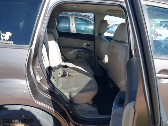 2012 Mitsubishi Outlander SE with VIN JA4AS3AW9CU004624, listed as a IAAI auction lot 41303185 with 189,122 mi miles. Bid and sale history available at carsss.com. Image 8.