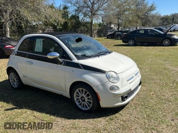 2012 FIAT 500 Gucci with VIN 3C3CFFER4CT347767, listed as a Copart auction lot 48537655 with 78,009 mi miles and Clean Title. Bid and sale history available at carsss.com. Image 1.