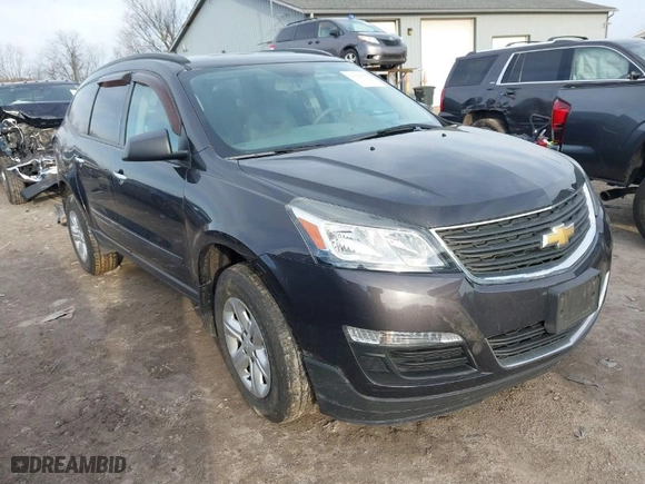 2017 Chevrolet Traverse LS with VIN 1GNKRFKDXHJ232779, listed as a IAAI auction lot 41828375 with 137,691 mi miles. Bid and sale history available at carsss.com. Image 1.