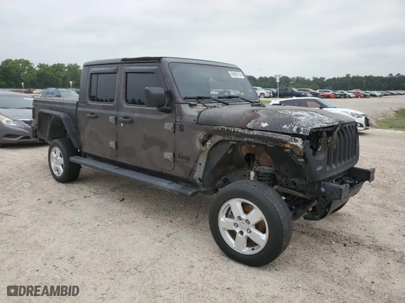 2021 Jeep Gladiator Texas Trail with VIN 1C6JJTAM7ML546309, listed as a Copart auction lot 67405254 with 0 mi miles and Salvage Title. Bid and sale history available at carsss.com. Image 4.