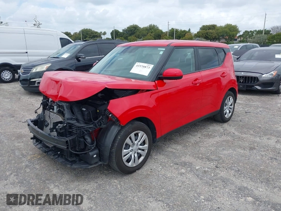 2024 Kia Soul S with VIN KNDJ23AU7R7223318, listed as a IAAI auction lot 41970873 with 26,881 mi miles and . Bid and sale history available at DreamBid. Image 2.