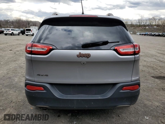 2017 Jeep Cherokee Latitude with VIN 1C4PJMCB4HW555848, listed as a Copart auction lot 53298155 with 71,394 mi miles and Salvage Title. Bid and sale history available at carsss.com. Image 6.