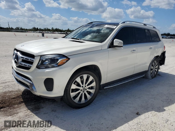 2018 Mercedes-Benz GLS with VIN 4JGDF6EE7JB076050, listed as a Copart auction lot 73390983 with 0 mi miles. Bid and sale history available at carsss.com. Image 1.