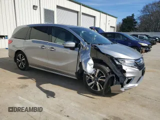 2020 Honda Odyssey Elite with VIN 5FNRL6H99LB007331, listed as a Copart auction lot 88478265 with 53,040 mi miles and Salvage Title. Bid and sale history available at DreamBid. Image 4.