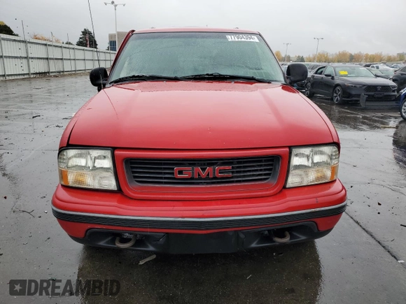 1998 GMC Jimmy SLE with VIN 1GKDT13W1W2508350, listed as a Copart auction lot 77904394 with 175,000 mi miles and Salvage Title. Bid and sale history available at carsss.com. Image 5.