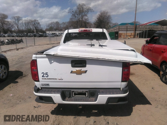2019 Chevrolet Colorado 2WD Work Truck with VIN 1GCHSBEN7K1118301, listed as a IAAI auction lot 41839738 with 57,095 mi miles and . Bid and sale history available at DreamBid. Image 16.