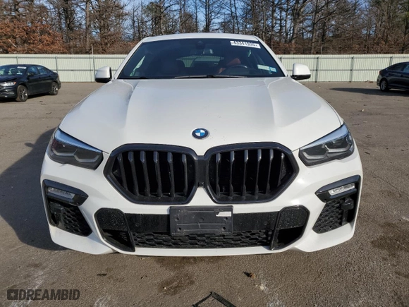 2021 BMW X6 xDrive40i with VIN 5UXCY6C0XM9E91684, listed as a Copart auction lot 43341935 with 0 mi miles and Salvage Title. Bid and sale history available at carsss.com. Image 5.