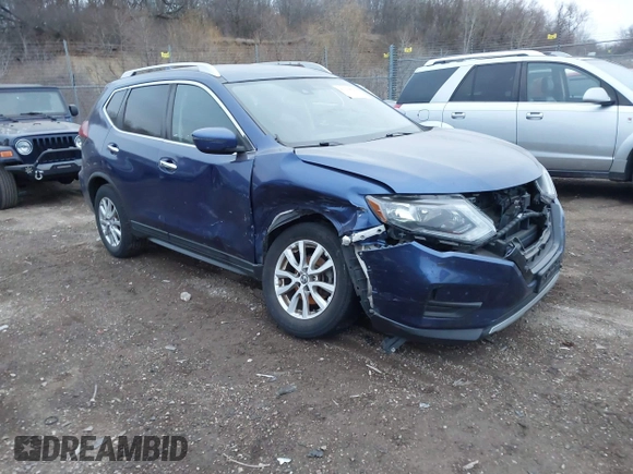 2019 Nissan Rogue SV with VIN KNMAT2MT9KP517402, listed as a IAAI auction lot 41039794 with 116,725 mi miles. Bid and sale history available at carsss.com. Image 1.