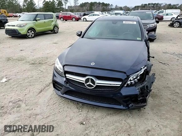 2020 Mercedes-Benz C 43 AMG with VIN W1KWF6EB3LR594563, listed as a Copart auction lot 88457735 with 67,092 mi miles and Salvage Title. Bid and sale history available at carsss.com. Image 10.
