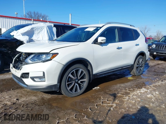2019 Nissan Rogue SL with VIN 5N1AT2MV5KC799882, listed as a IAAI auction lot 41341776 with 57,119 mi miles. Bid and sale history available at carsss.com. Image 17.