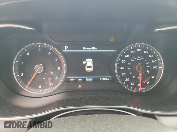 2020 Genesis G70 2.0T z VIN KMTG44LA8LU053493, wystawiony jako Copart lot #63290514 z przebiegiem 51 108 mil mil oraz Szkoda całkowita • Salvage title. Historia ofert i sprzedaży dostępna na DreamBid. Obrazek 9.