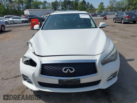2015 Infiniti Q50 Premium with VIN JN1BV7AR0FM421592, listed as a IAAI auction lot 42070055 with 161,038 mi miles. Bid and sale history available at carsss.com. Image 12.