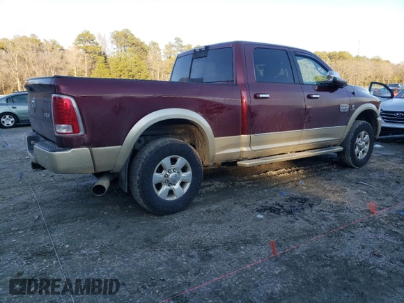 2016 Ram 2500 Laramie Longhorn with VIN 3C6UR5GL0GG323692, listed as a Copart auction lot 42044685 with 113,473 mi miles and Salvage title. Bid and sale history available at DreamBid. Image 3.