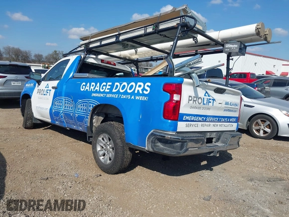 2021 Chevrolet Silverado 1500 Work Truck with VIN 3GCNWAEF3MG369444, listed as a IAAI auction lot 41493032 with 83,019 mi miles. Bid and sale history available at carsss.com. Image 3.