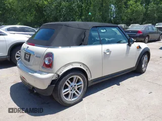 2012 MINI Convertible with VIN WMWZN3C51CT134646, listed as a IAAI auction lot 42252740 with 124,278 mi miles and . Bid and sale history available at DreamBid. Image 4.