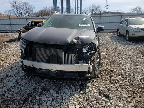 2021 Kia Sorento EX with VIN KNDRH4LG2M5033557, listed as a Copart auction lot 48209075 with 57,705 mi miles and Salvage title. Bid and sale history available at DreamBid. Image 12.