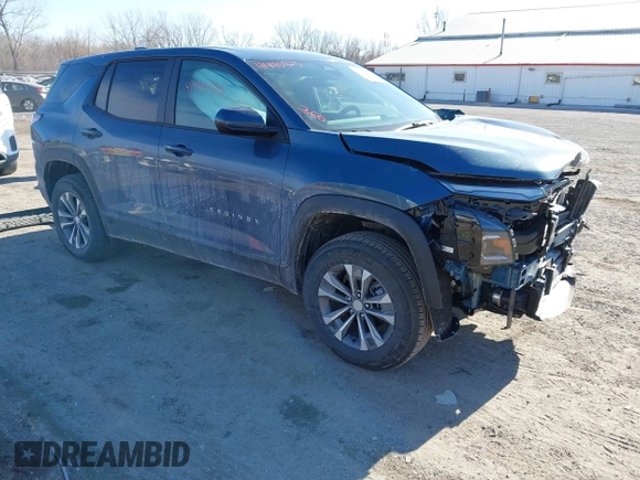 2025 Chevrolet Equinox AWD LT with VIN 3GNAXPEG7SL207044, listed as a IAAI auction lot 41440925 with 542 mi miles. Bid and sale history available at carsss.com. Image 1.