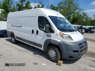 2018 Ram ProMaster Cargo with VIN 3C6URVJG8JE114621, listed as a Copart auction lot 55064445 with Not Provided miles and Clean Title. Bid and sale history available at DreamBid. Image 4.