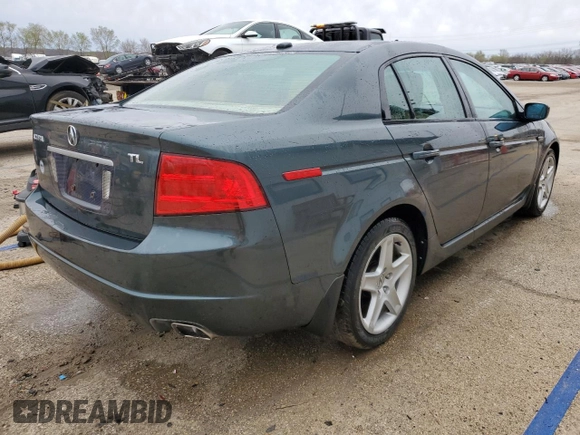 2005 Acura TL with VIN 19UUA66225A052324, listed as a Copart auction lot 51830865 with 79,251 mi miles and Salvage Title. Bid and sale history available at carsss.com. Image 3.