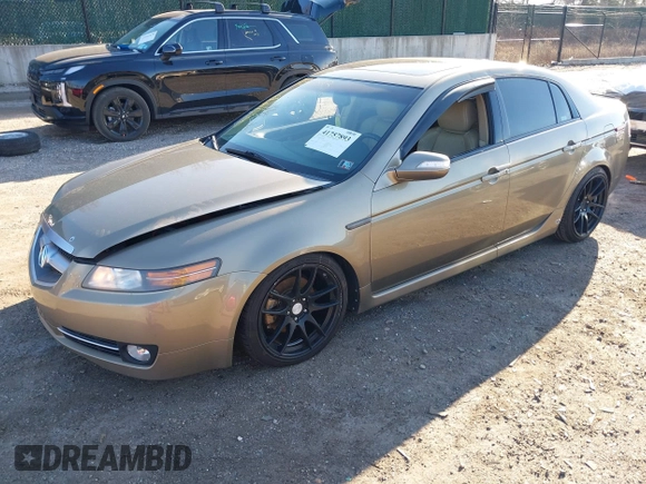 2008 Acura TL with VIN 19UUA66278A021848, listed as a IAAI auction lot 41757893 with 122,940 mi miles. Bid and sale history available at carsss.com. Image 2.