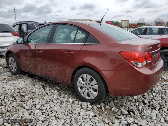 2012 Chevrolet Cruze LS with VIN 1G1PC5SH9C7228136, listed as a Copart auction lot 50097915 with 105,043 mi miles and Salvage Title. Bid and sale history available at carsss.com. Image 2.