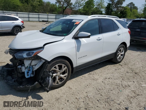 2020 Chevrolet Equinox LT z VIN 3GNAXVEX9LS591386, wystawiony jako Copart lot #53841465 z przebiegiem 59 265 mil mil oraz Szkoda całkowita • Salvage title. Historia ofert i sprzedaży dostępna na DreamBid. Obrazek 1.