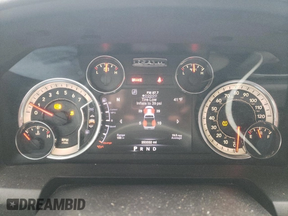 2016 Ram 1500 Big Horn with VIN 1C6RR6LT7GS243249, listed as a Copart auction lot 44460495 with 253,332 mi miles and Clean Title. Bid and sale history available at carsss.com. Image 9.