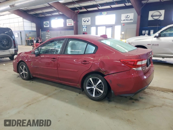 2022 Subaru Impreza Premium with VIN 4S3GKAD65N3603318, listed as a Copart auction lot 50488335 with 41,666 mi miles and Salvage title. Bid and sale history available at DreamBid. Image 2.