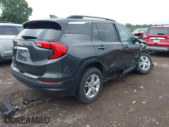 2019 GMC Terrain SLE with VIN 3GKALMEVXKL106800, listed as a IAAI auction lot 42673866 with 50,431 mi miles and . Bid and sale history available at DreamBid. Image 4.